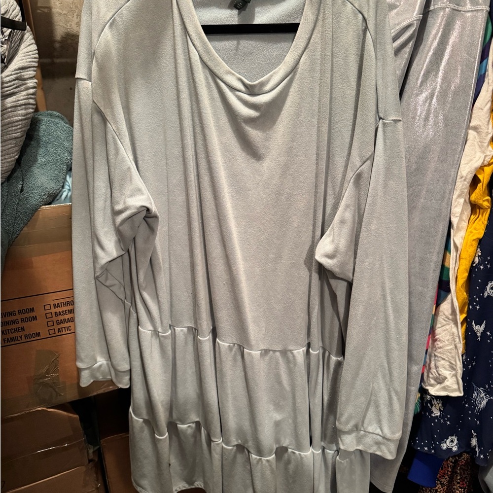 Wild Fable Light blue acid wash Tunic dress